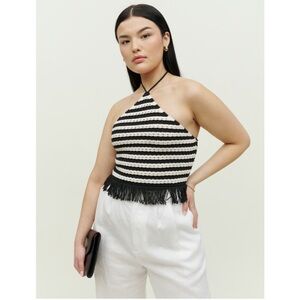 EUC Reformation Laine Open Knit Tank XS